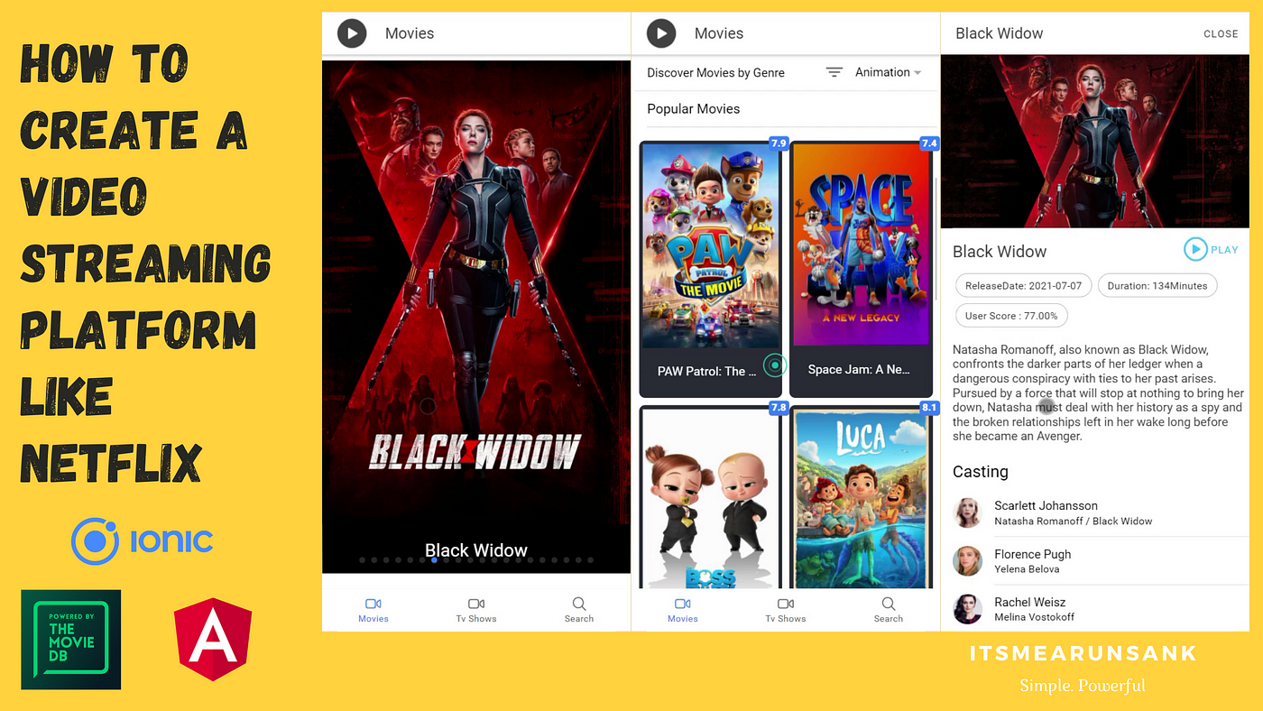 How to Create a Video Streaming Platform Like Netflix Using Ionic Framework and Angular by Arun Sankar Medium