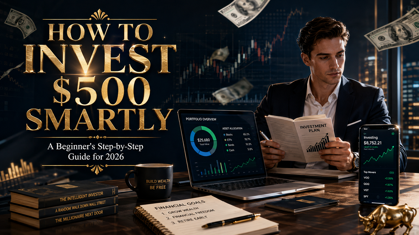 How to Invest $500 in USA Smartly (2026): Where to Start