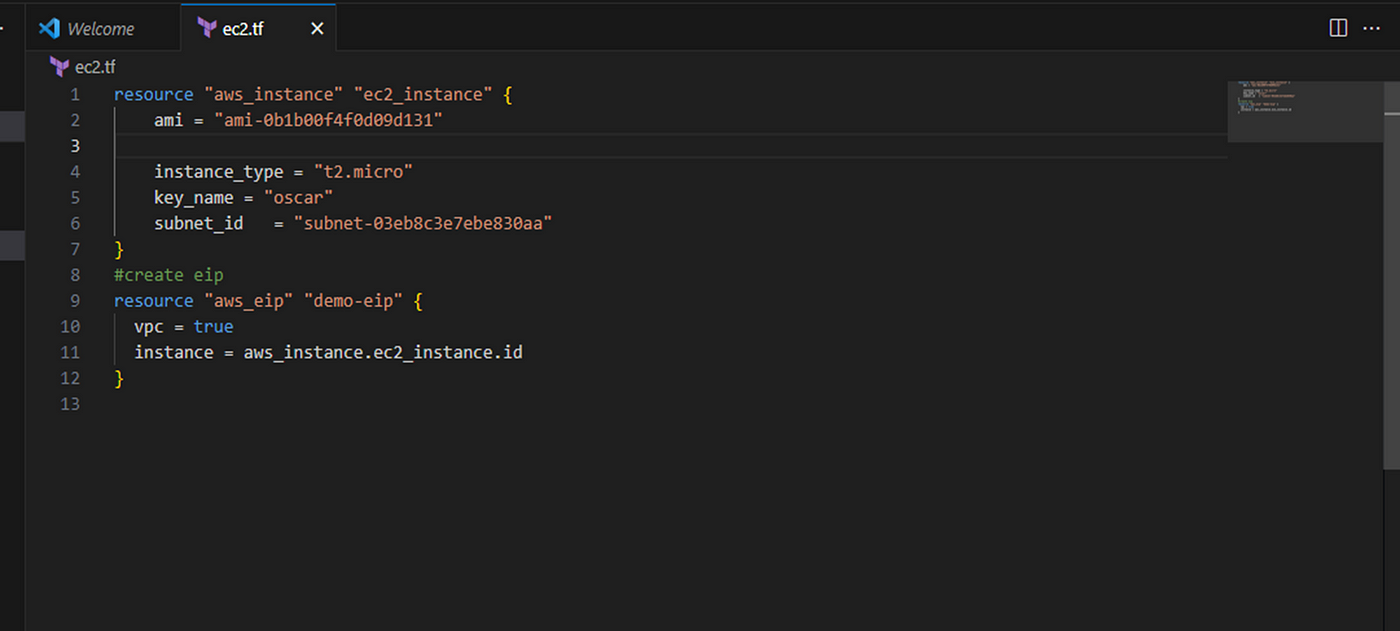 How to Attach Elastic IP to EC2 Instance using Terrafor | by Nipulpatel |  Medium