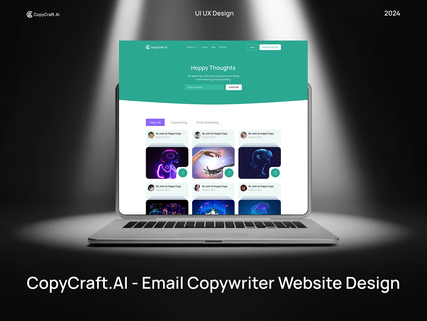 CopyCraft.AI — Email Copywriter Website Design