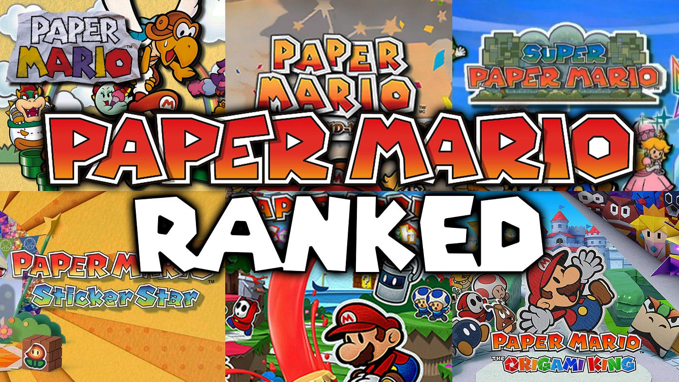 Paper Mario: RANKED. The Paper Mario fan base is a small one… | by Caden  Brooks | Medium