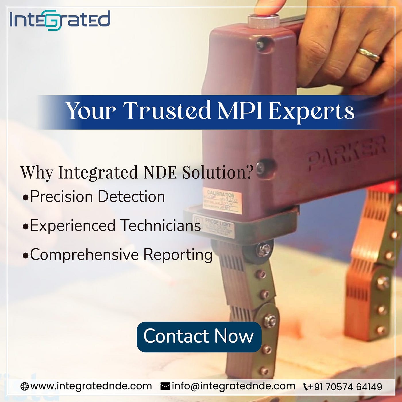 Magnetic Particle Inspection Services in Pune | Integrated NDE