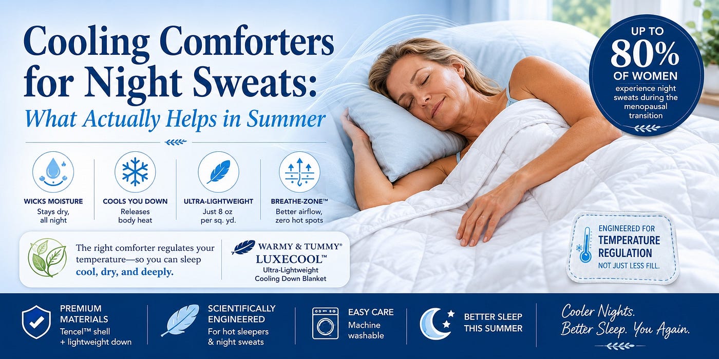 Cooling Comforters for Night Sweats: What Actually Helps in Summer