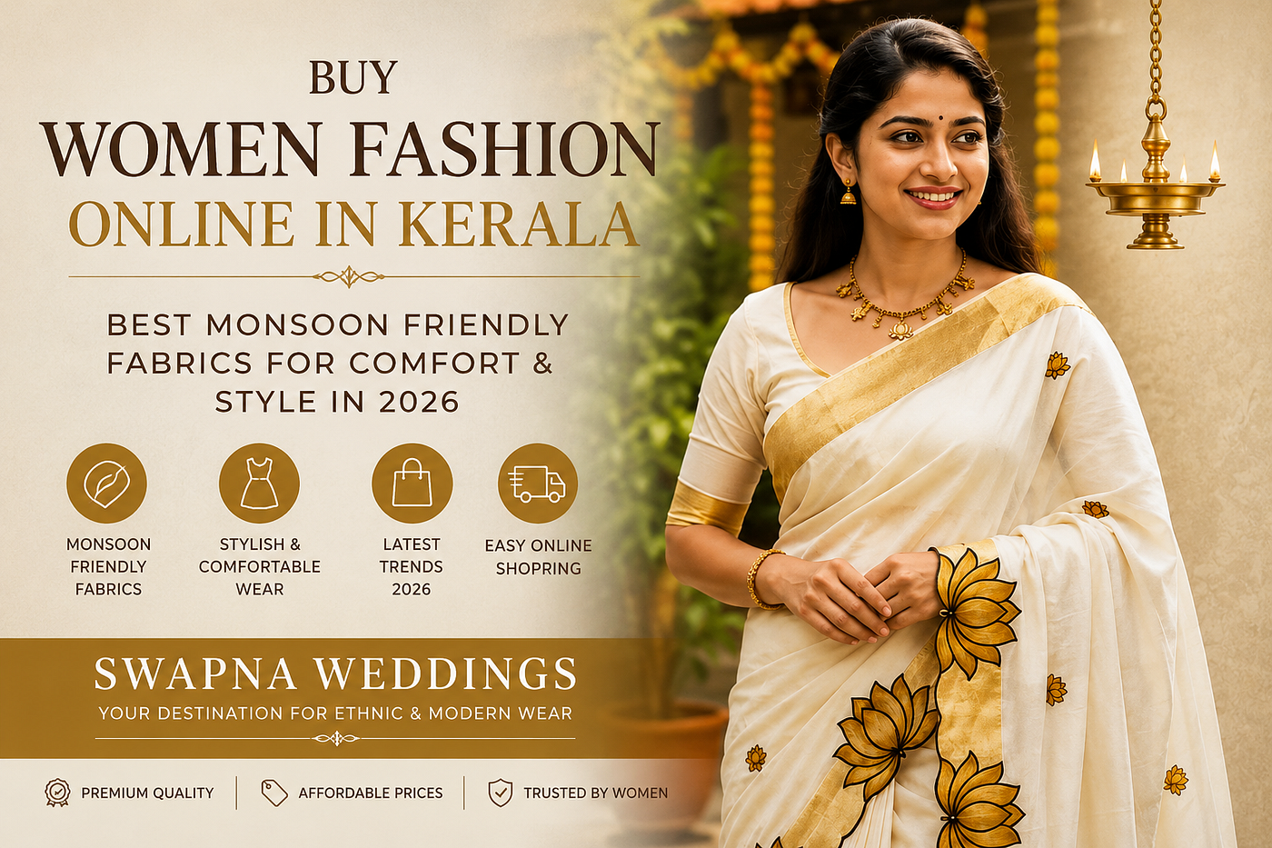 Buy Women Fashion Online in Kerala | Best Monsoon Friendly Fabrics for Comfortable and Stylish Wear…