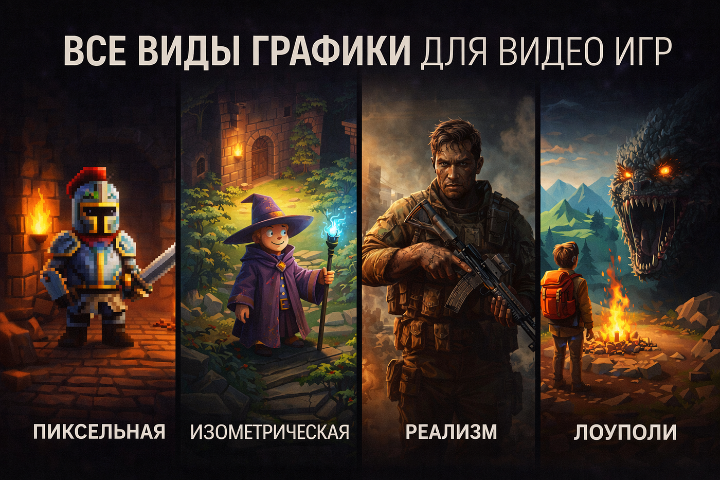 Все виды графики для видео игр