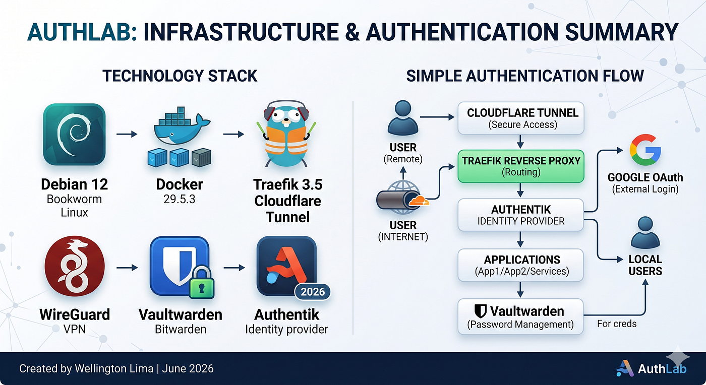 Implementando SSO com Authentik, Google OAuth e Traefik em um Laboratório Docker