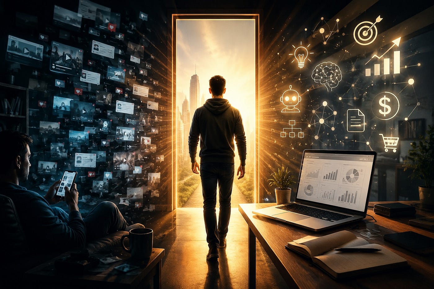 Visual concept by Oscar Aracaty created with AI