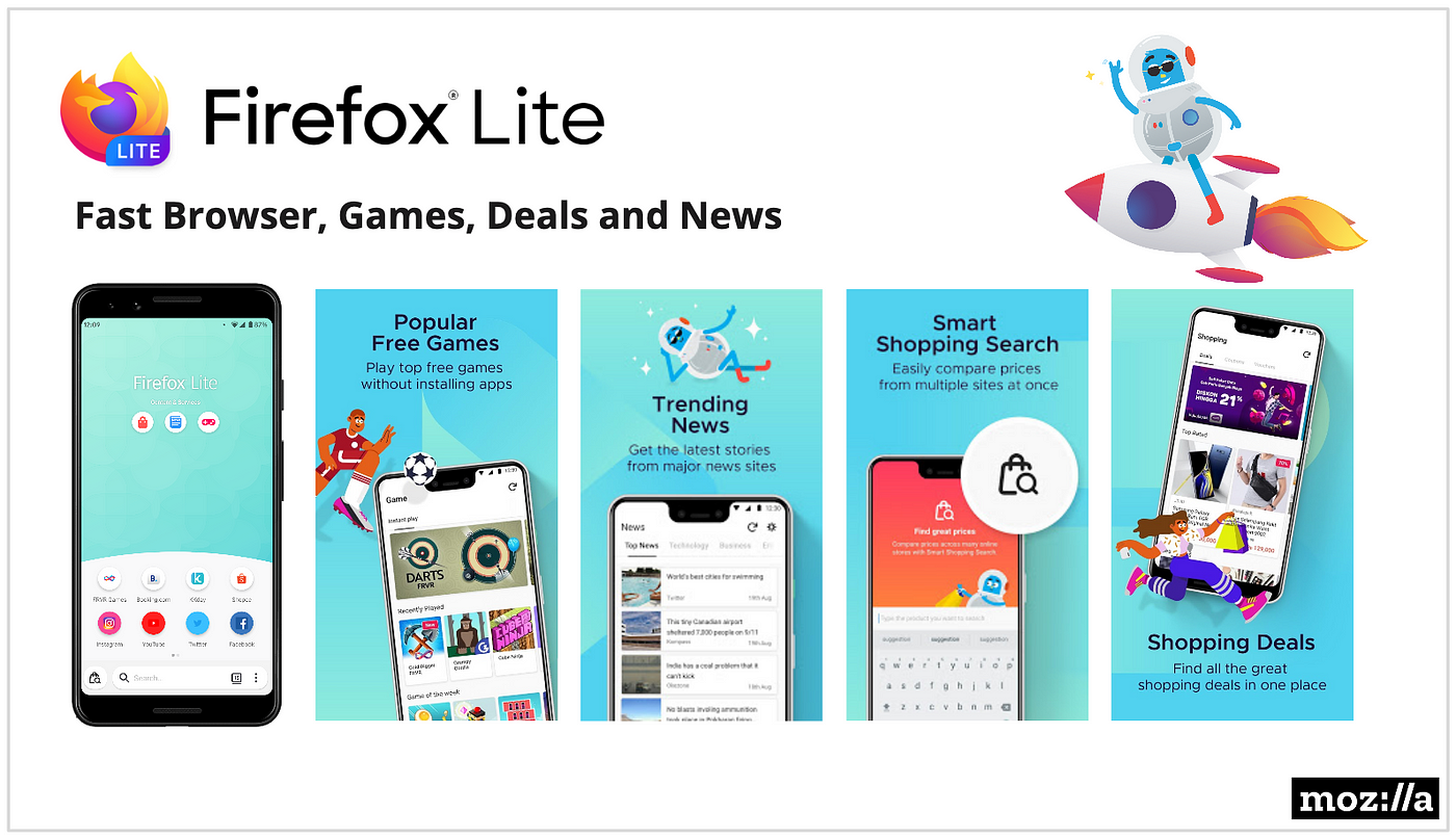 Firefox Lite Transforms into Multi-function Mobile Browser Platform | by  Mozilla in Asia | Medium