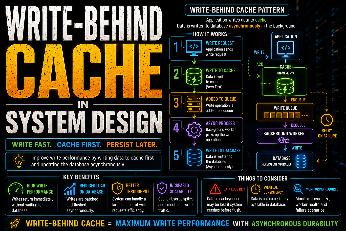 Write-Behind Cache in System Design: The Secret Behind High-Throughput Applications