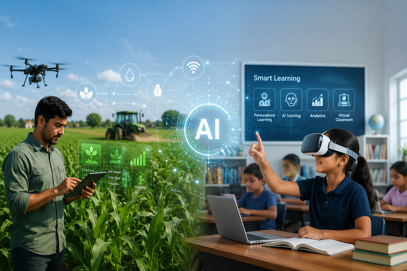 AI-Driven Agriculture and Education: The $150 Billion Transformation of Sustainable Farming Growth…