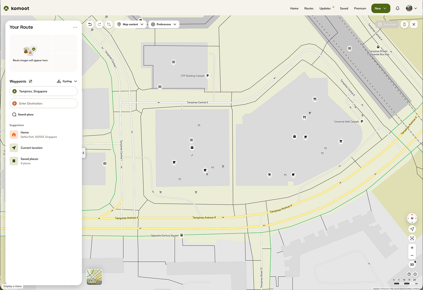 Planning and Navigating my Bike Routes with Komoot