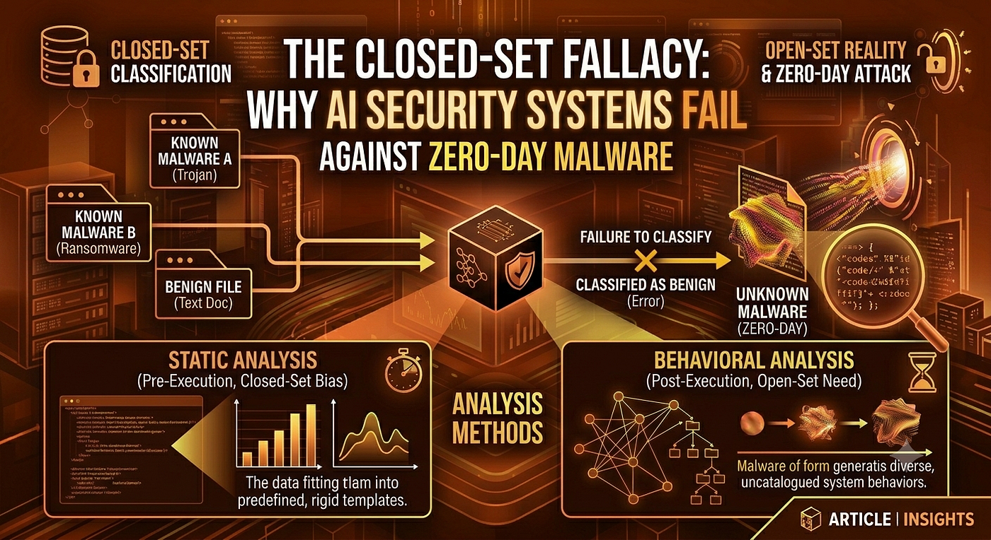 The Closed-Set Fallacy: Why AI Security Systems Fail Against Zero-Day Malware