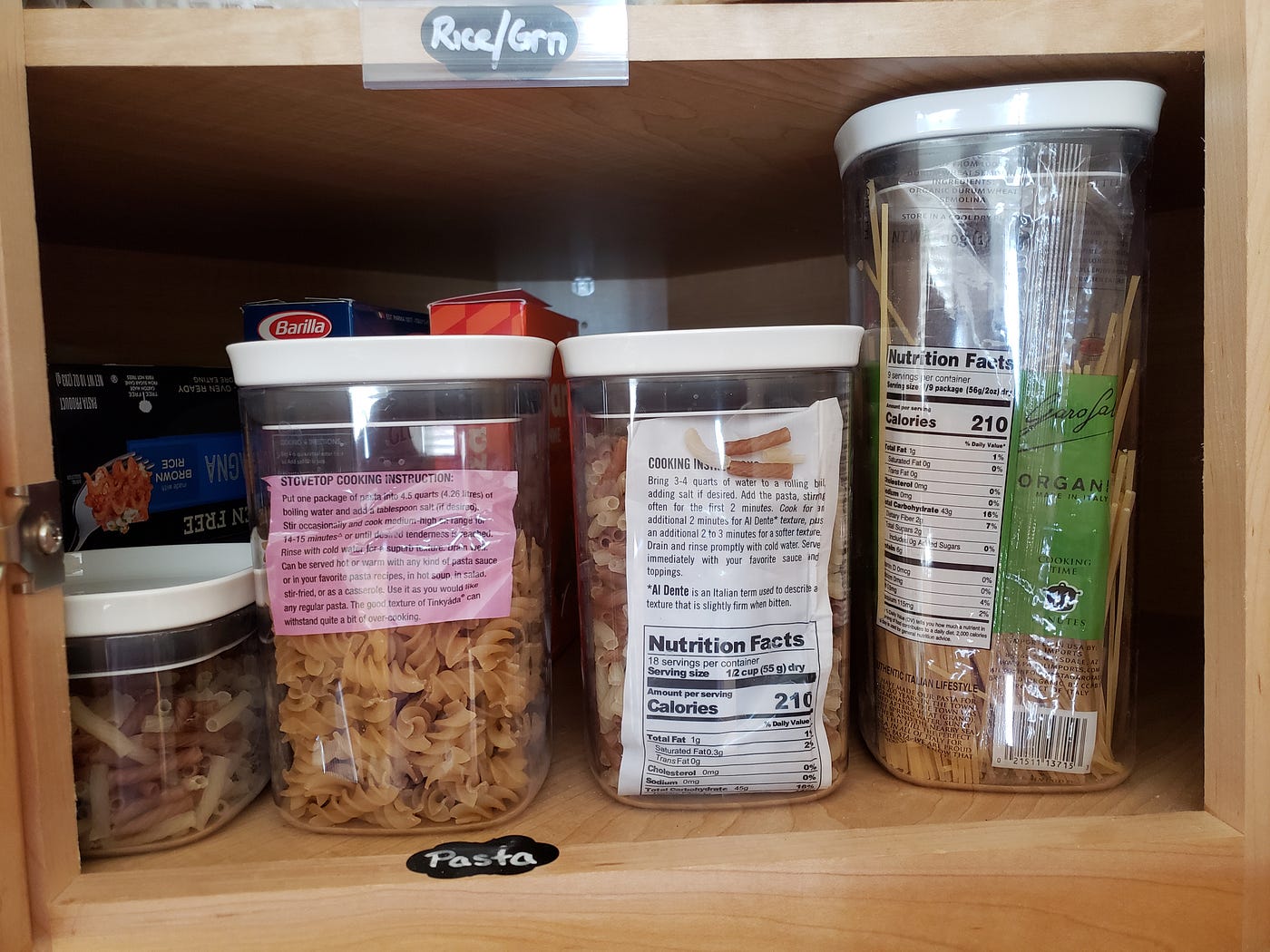 Why I'm storing dry goods in a kitchen pantry with containers and