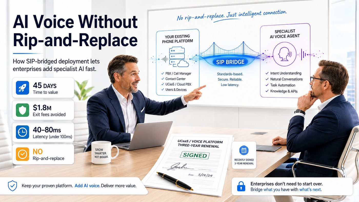 The CEO Wants AI Voice. You Signed a 3-Year RingCentral Renewal Six Weeks Ago.