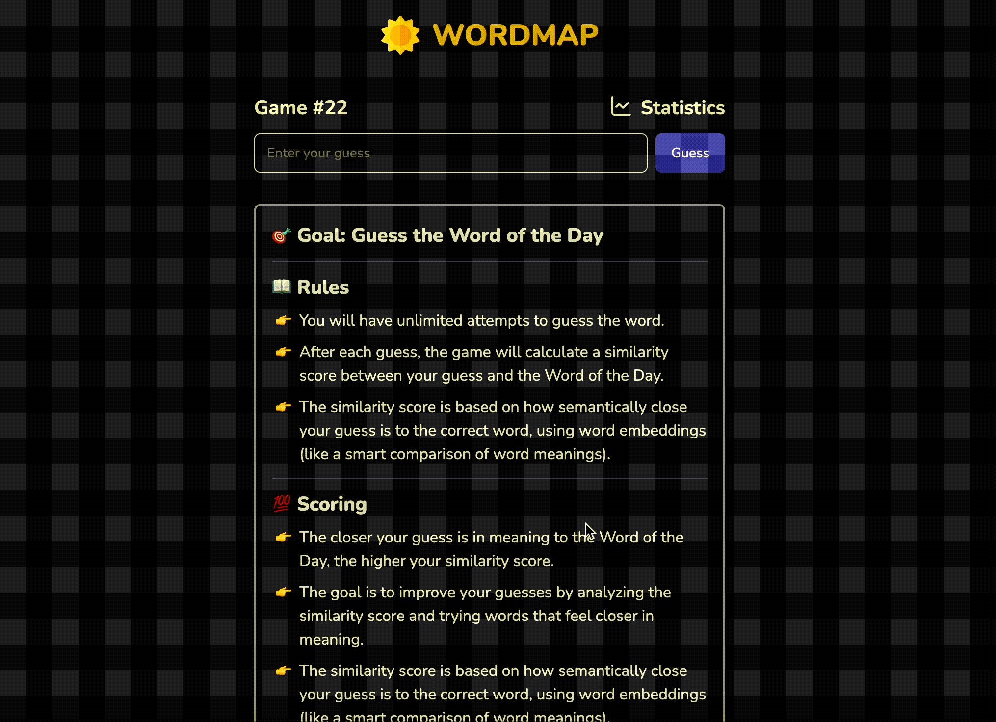 WordMap, where Wordle meets Semantic Search | by Rodrigo Luque | Medium