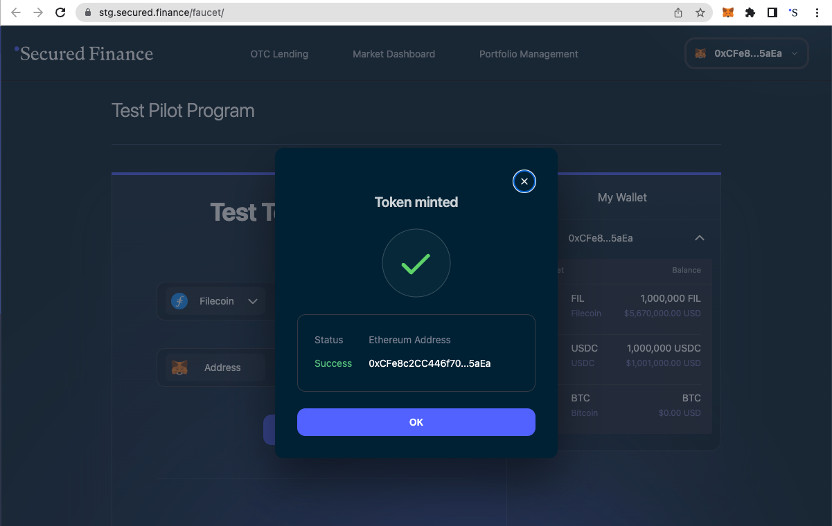 Preparing Test Tokens for Practice | by Secured Finance Official | Secured  Finance | Medium