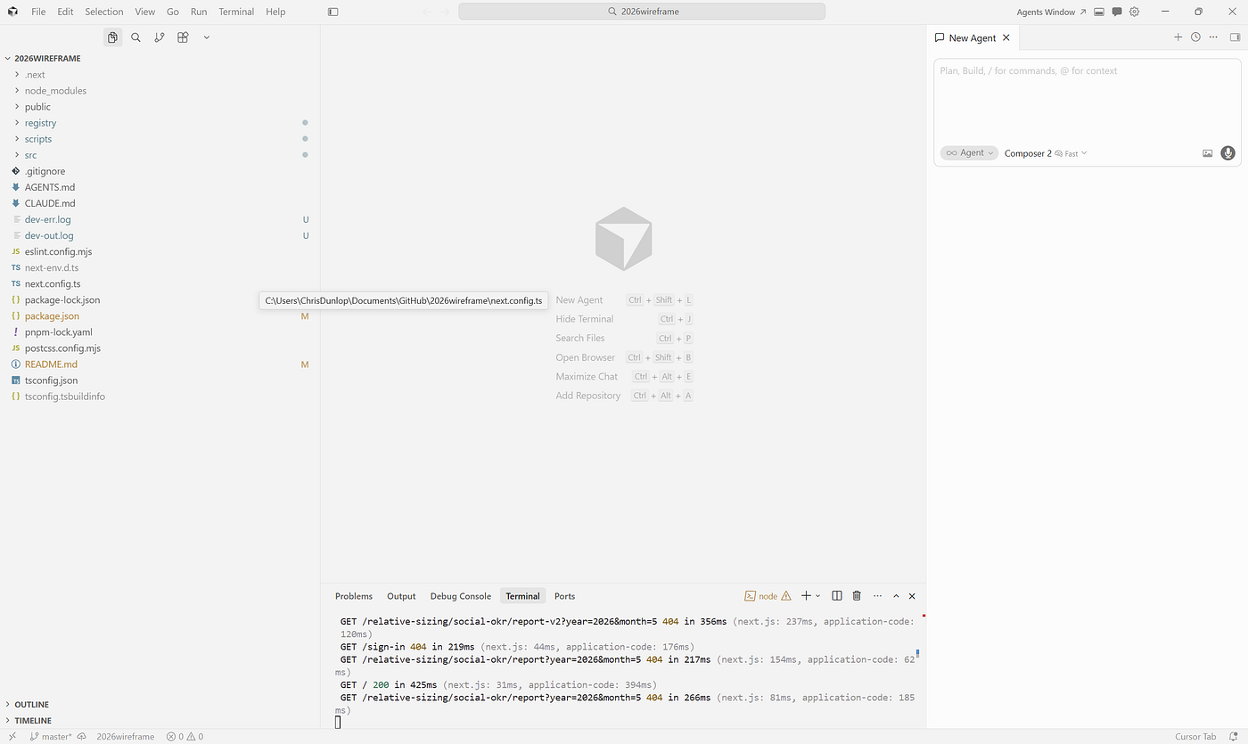 Cursor looks like this