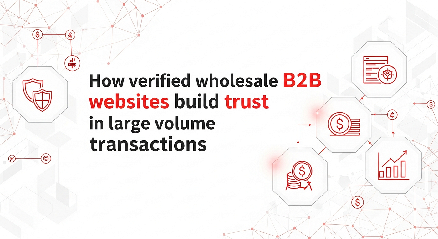 How verified wholesale B2B websites build trust in large volume transactions