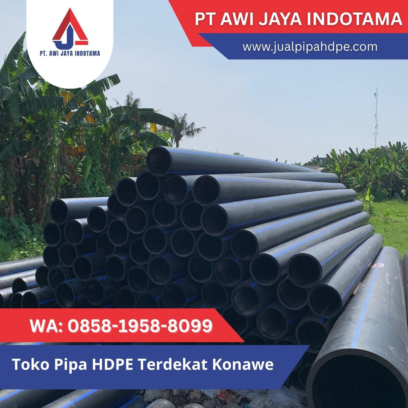 WA 0858–1958–8099, Toko Pipa HDPE Terdekat Konawe