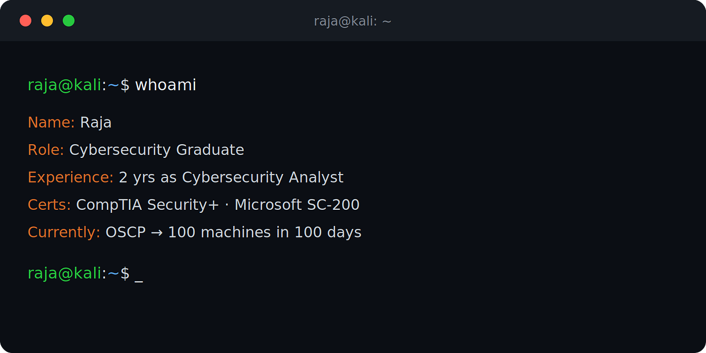 I Started My OSCP Journey: 100 Machines in 100 Days