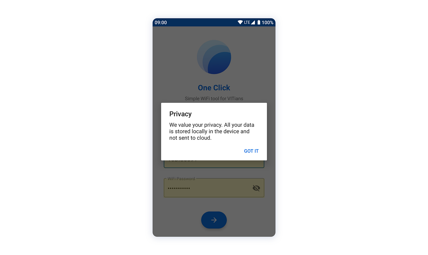 Oneclick | Simplifying WiFi authentication at VIT University | by Somesh |  UX Planet