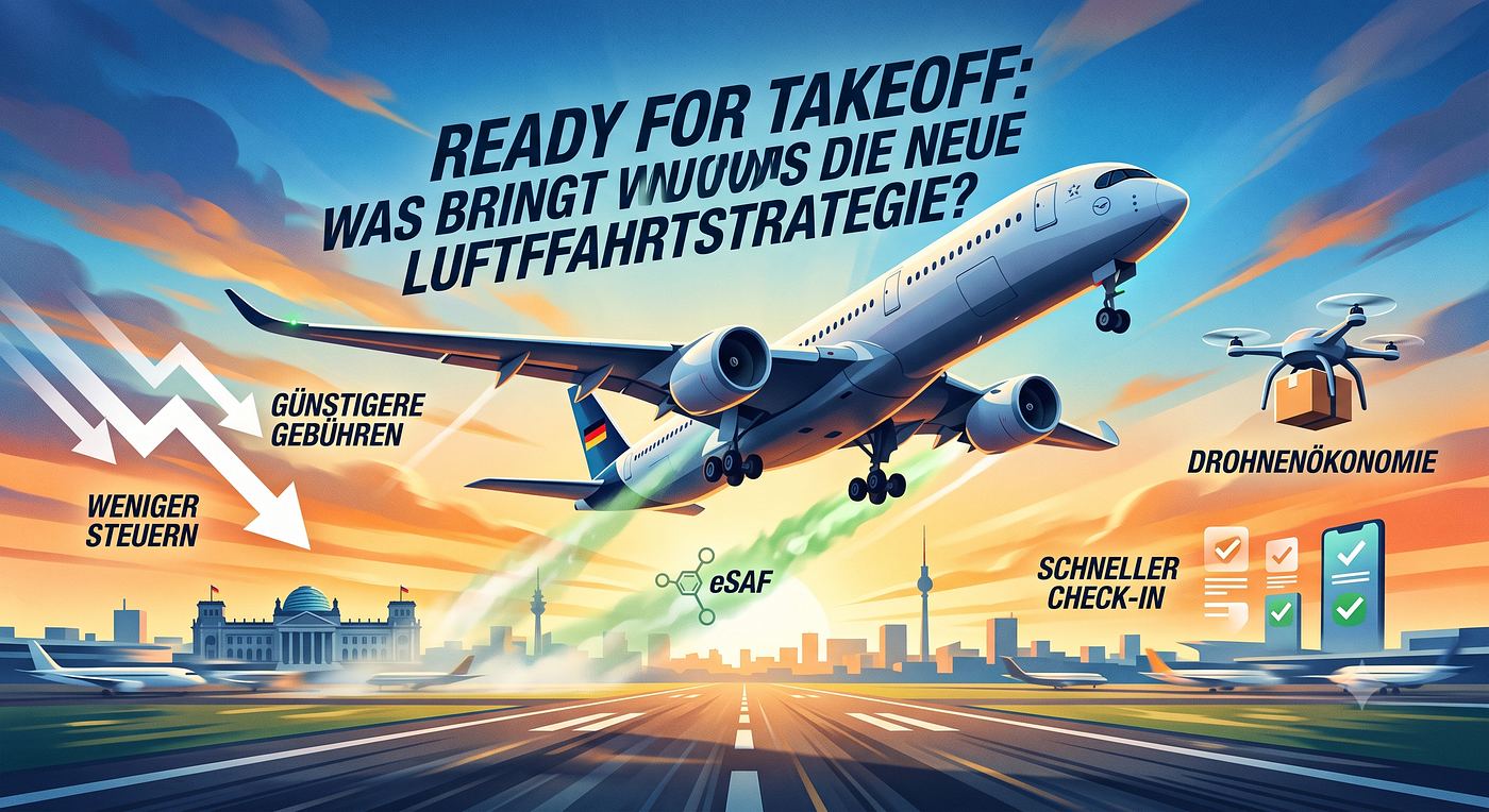 Ready for Takeoff: Was bringt uns die neue Luftfahrtstrategie?