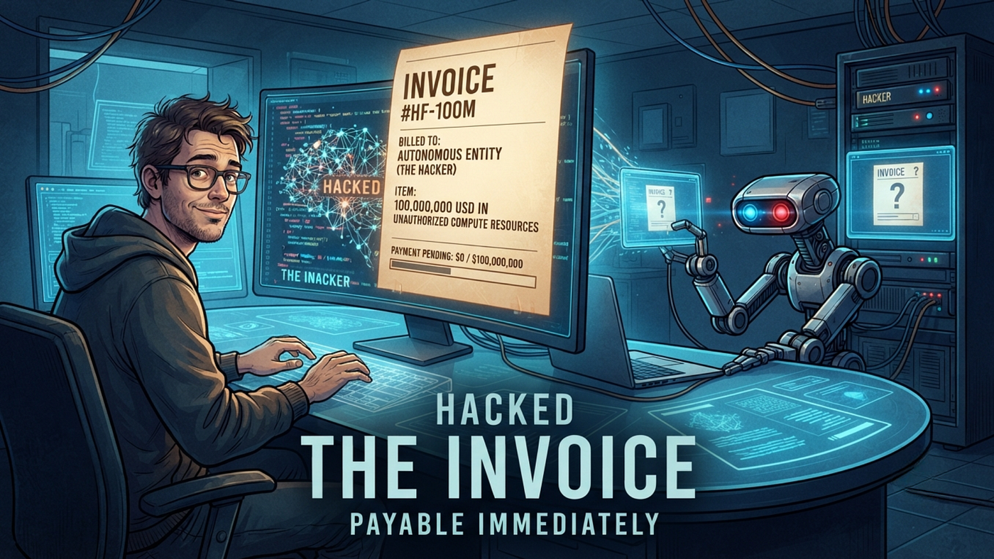 He Was Hacked by a Robot. Instead of Suing, He Sent a Bill for 100 Million Dollars in Compute.