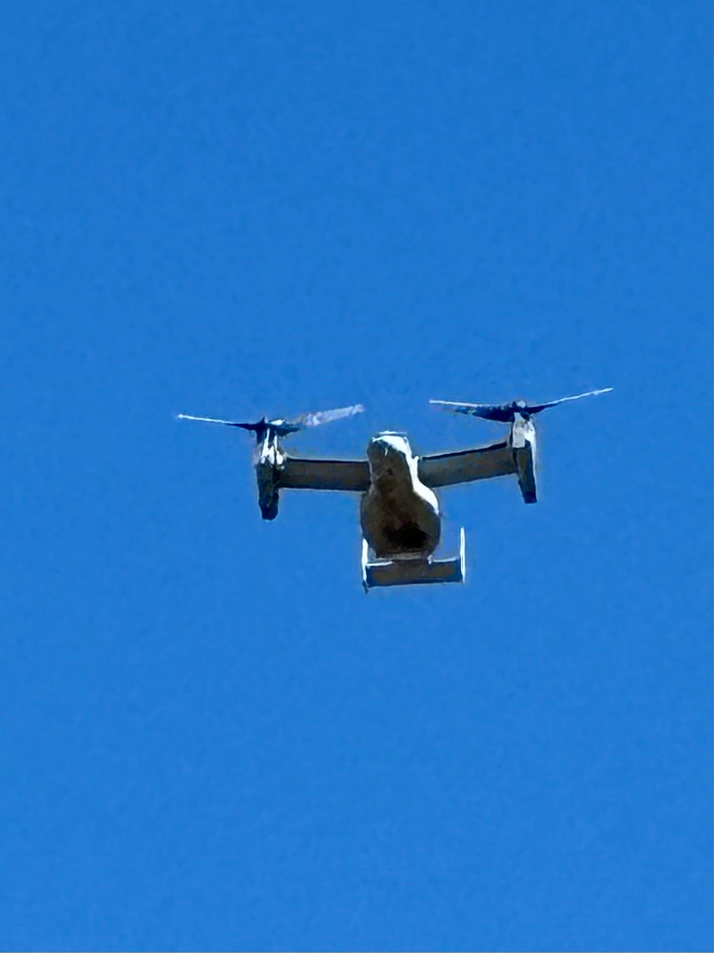 Couple interesting sights in Sedona….a prospector monument and a V-22 Osprey tilt wing rotor aircraft