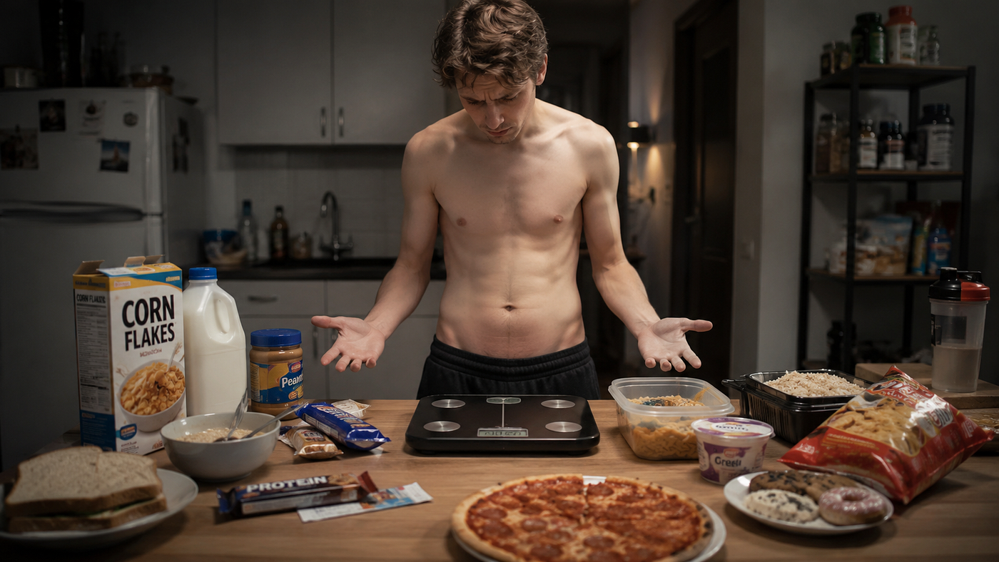 The Hardgainer Calorie Gap: Why Most Skinny Guys Think They’re Eating Enough to Gain Muscle (But…