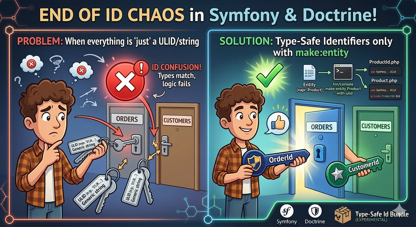 End of ID Chaos: Type-Safe Identifiers in Symfony and Doctrine (Automated)
