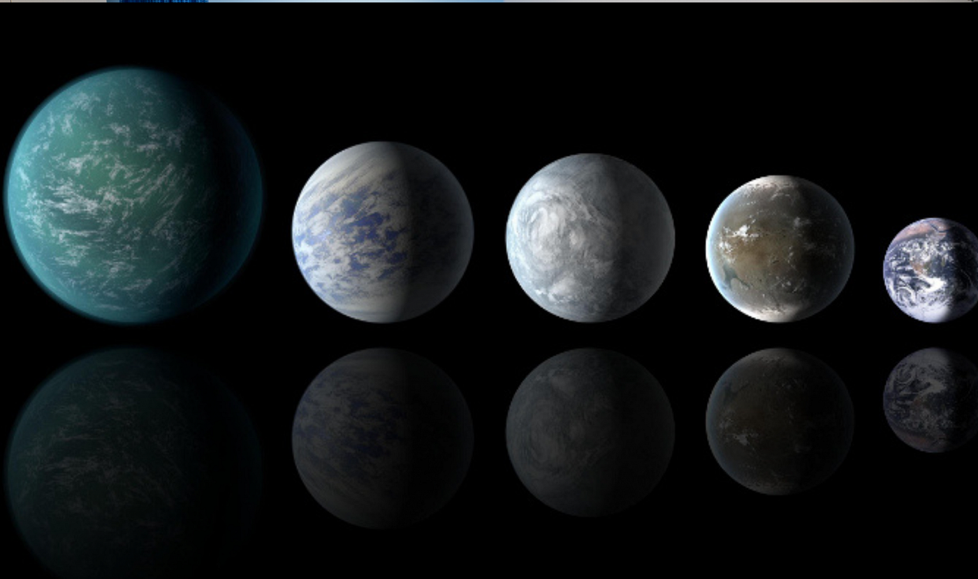 Super-Earths and sub-Neptunes, the two most common types of planets in our galaxy. Credit: NASA Ames/JPL-CalTech