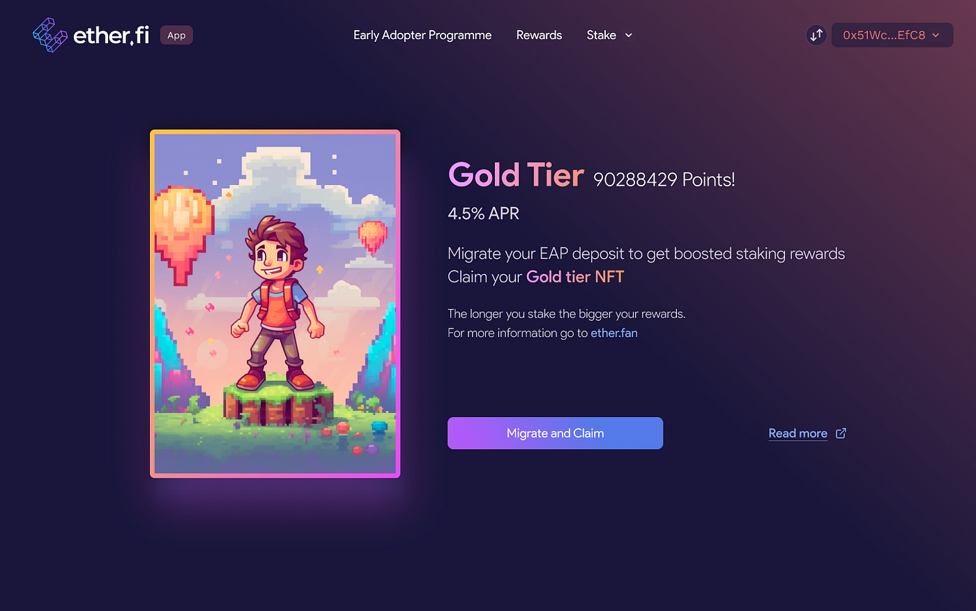 ether.fi Early Adopter Programme Migration to ether.fan Product Walkthrough  | by Mike Silagadze | ether.fi | Medium