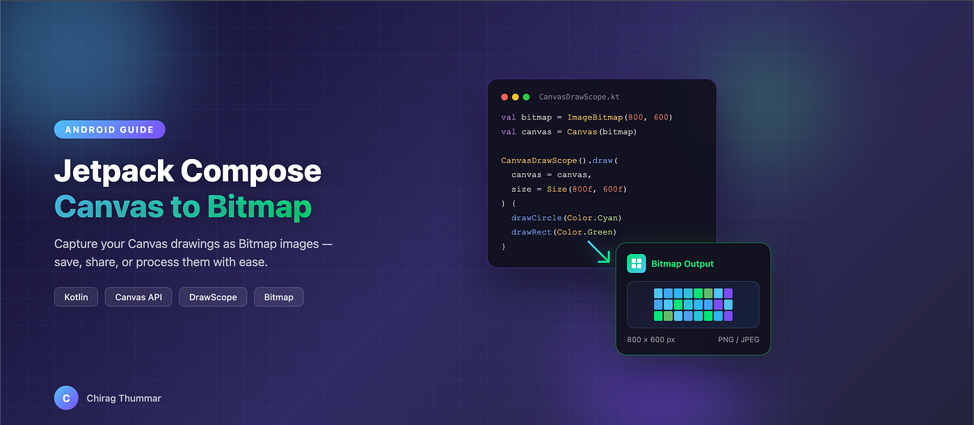Jetpack Compose Canvas to Bitmap: A Complete Guide