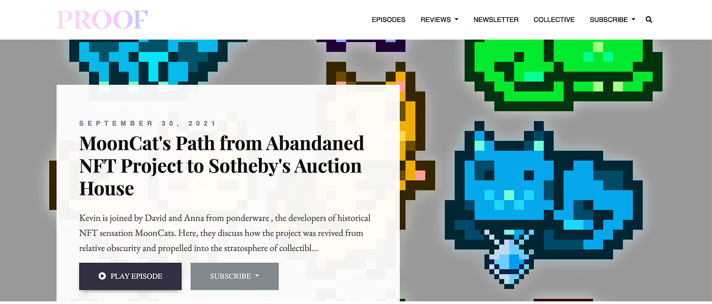 MoonCats IP Acquisition Rumors. June 17th marks two months since the… | by  jake gallen | Medium