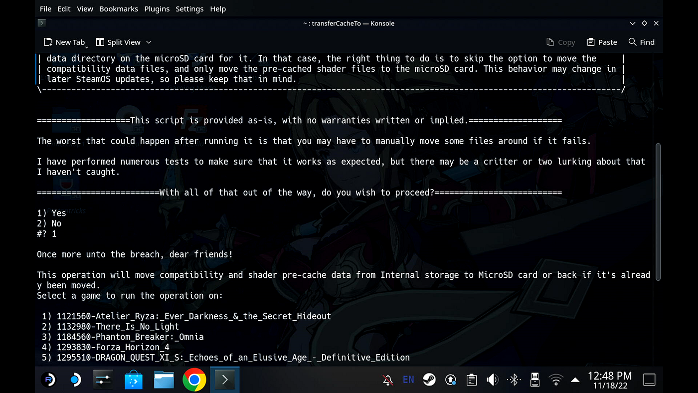 Steam Deck: Improved Data Transfer Script | by Antonio Rodríguez 