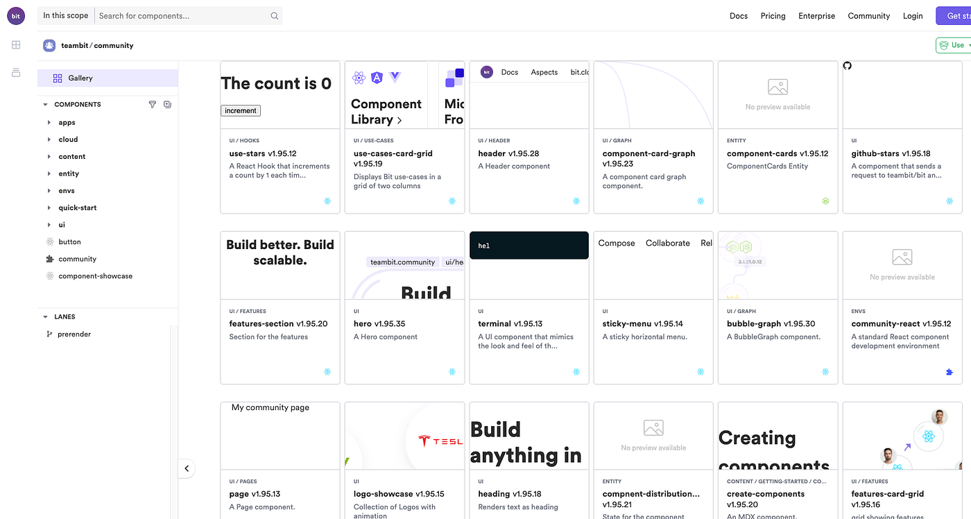 Sharing Components at The Enterprise | Bits and Pieces