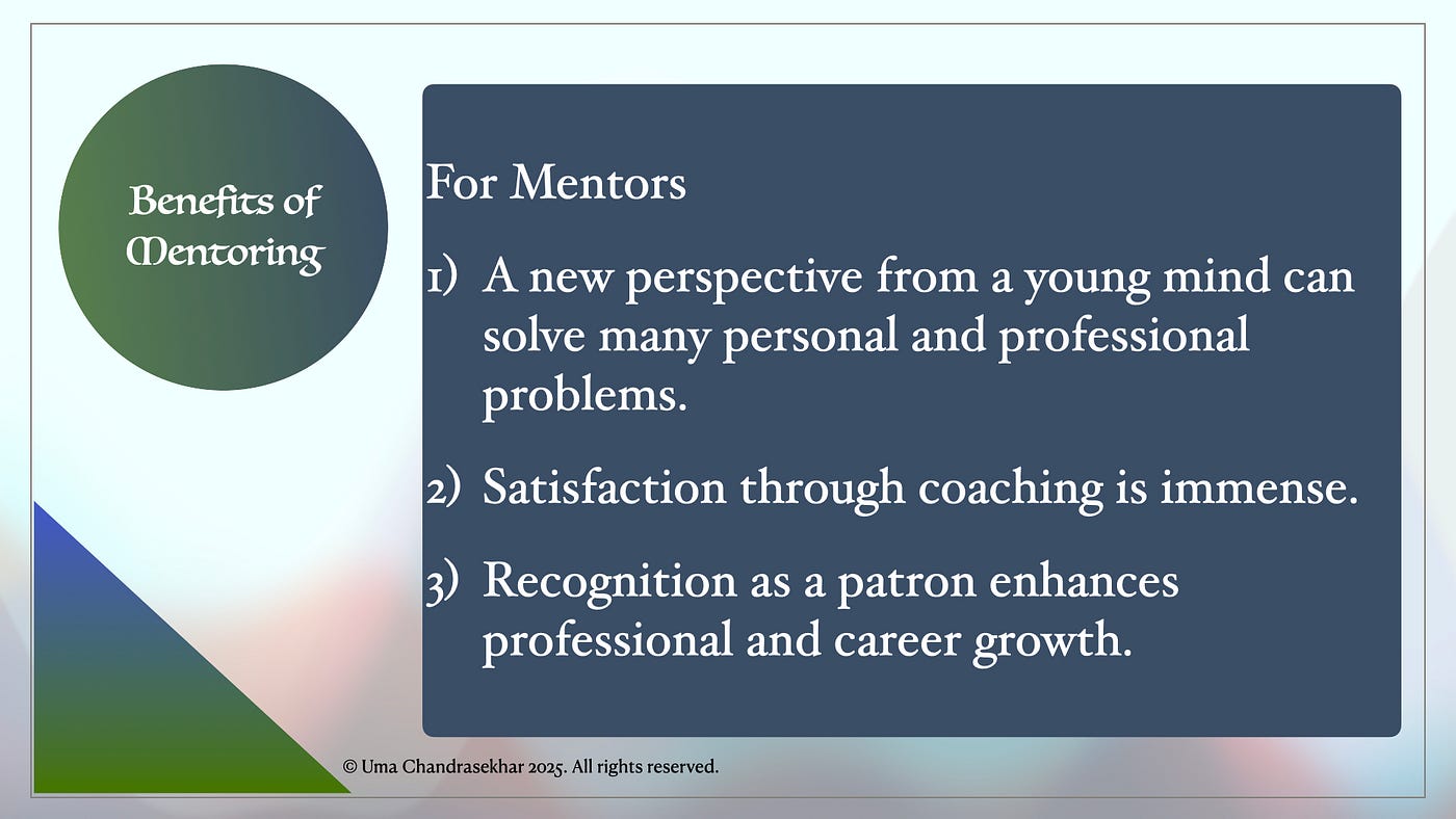 Professional mentoring — Is it worth the time and effort? | by Uma  Chandrasekhar | Medium