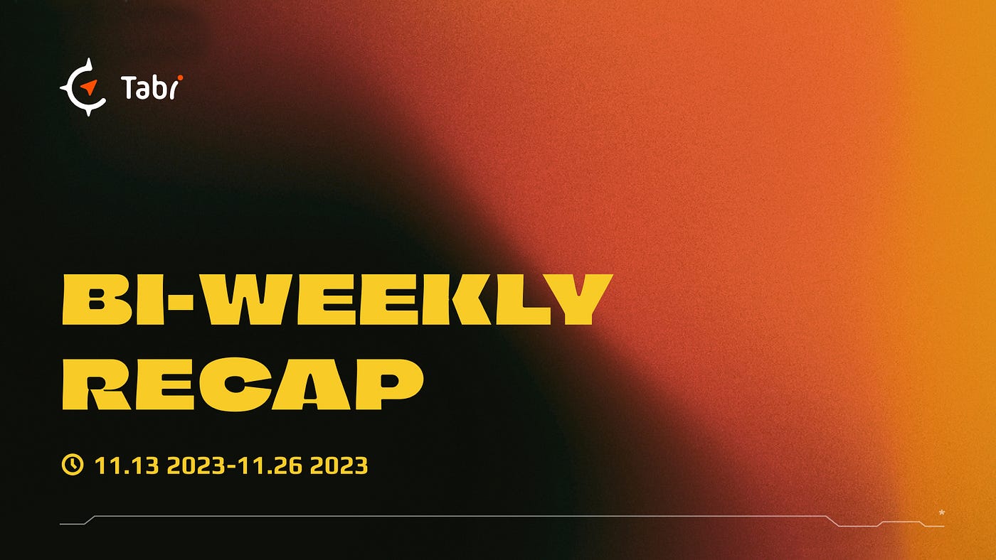 Tabi NFT Marketplace Bi-Weekly Recap (13th — 26th November) | by Tabi |  Medium