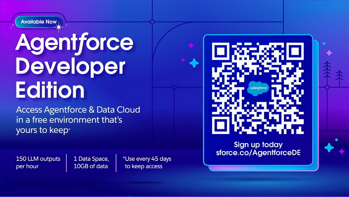Agentforce plus Developer Edition Orgs