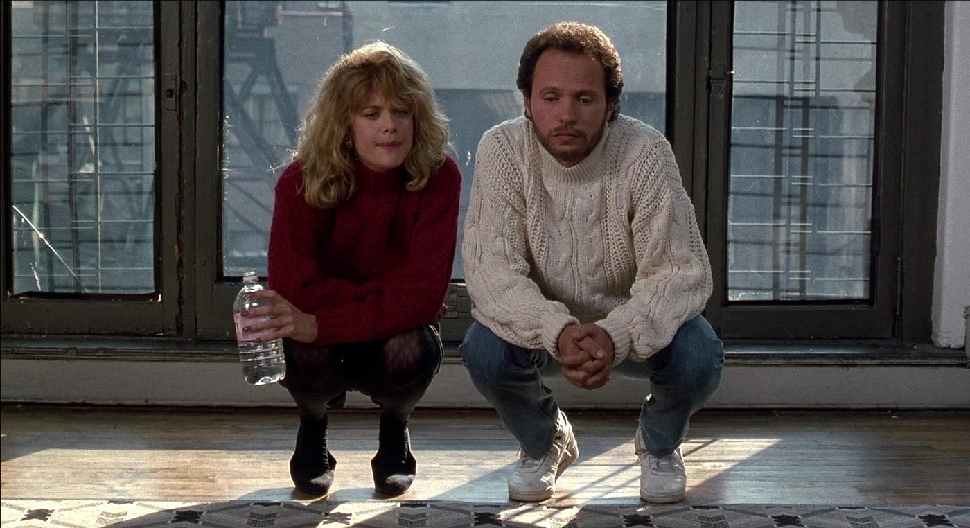Meg Ryan and Billy Crystal in “When Harry Met Sally …”