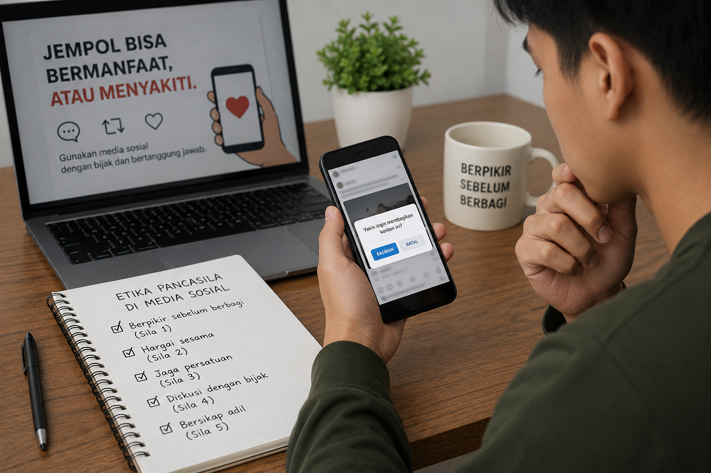 Ketika Jempol Lebih Cepat dari Pikiran: Pentingnya Etika Pancasila di Media Sosial