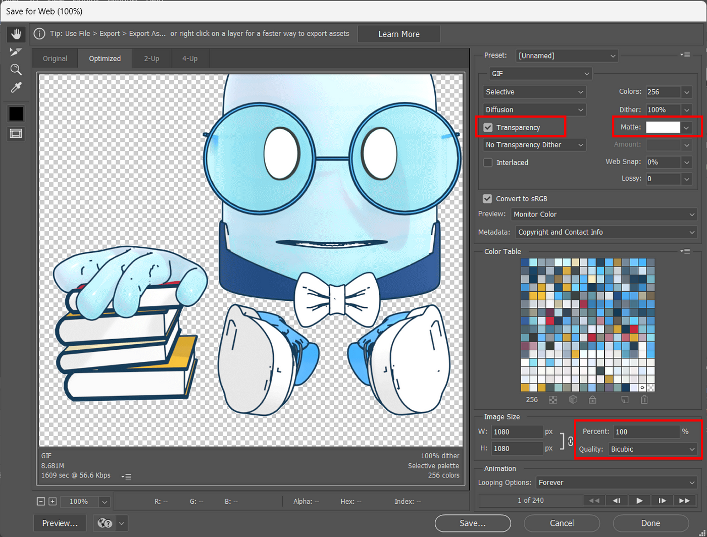 Create Transparent GIFs with Blender + Adobe Photoshop