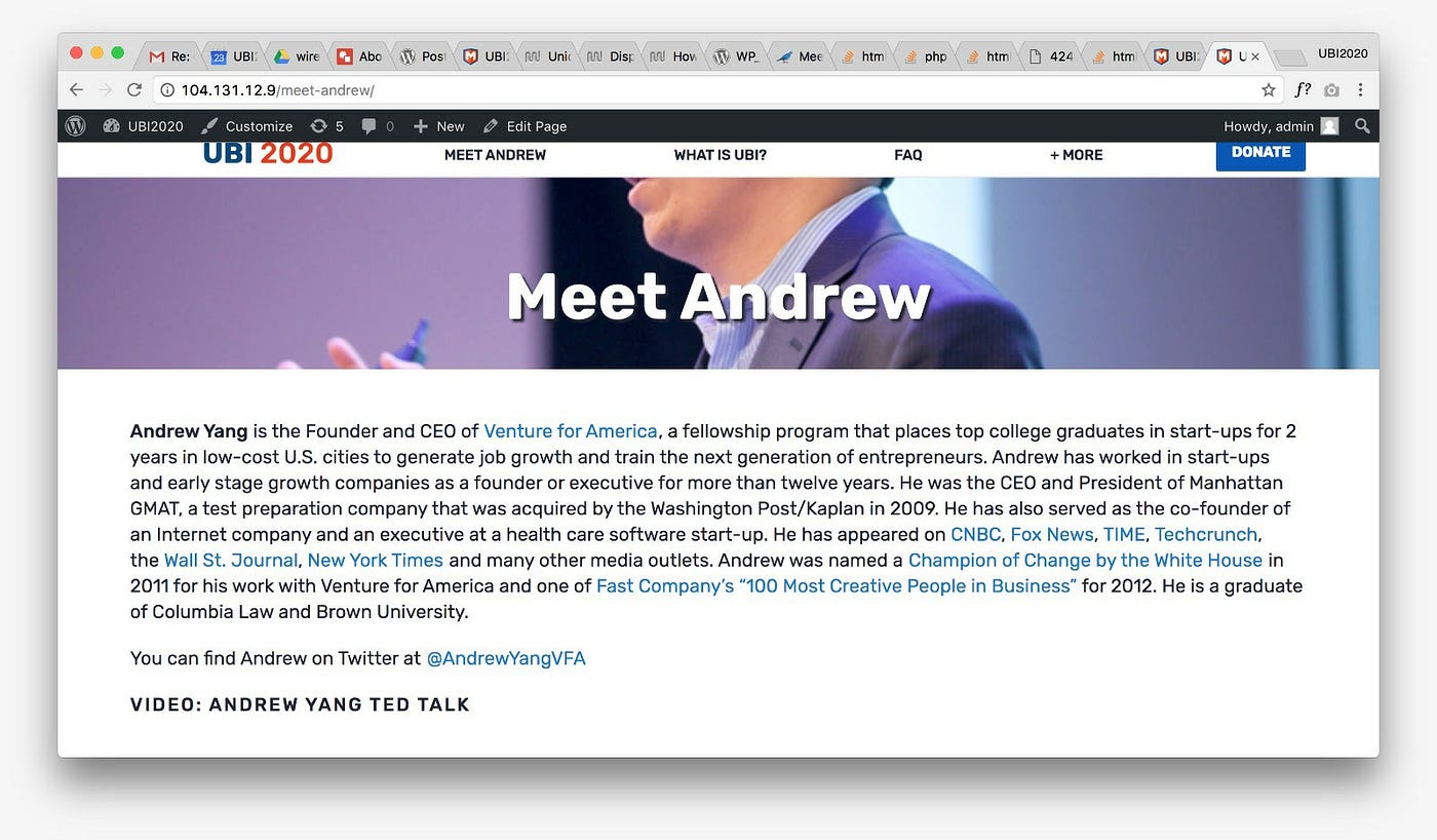 Building Yang2020: The Golden Days (Sept 2017 to June 2018) | by Muhan  Zhang | Medium