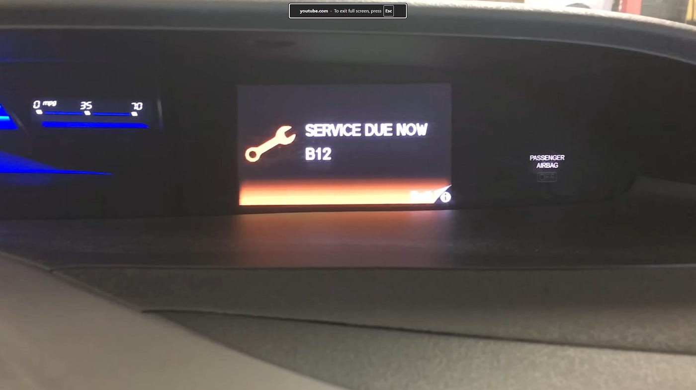 How to Reset the Oil Life on a 2012–2015 Honda Civic (Step-by-Step)