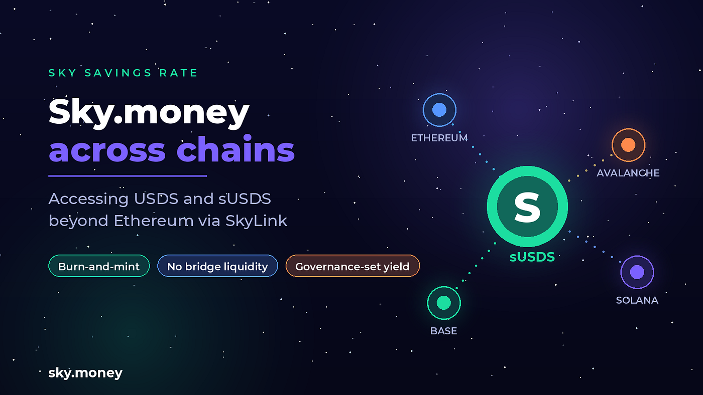 Sky.money Across Chains: Accessing USDS and sUSDS Beyond Ethereum via SkyLink
