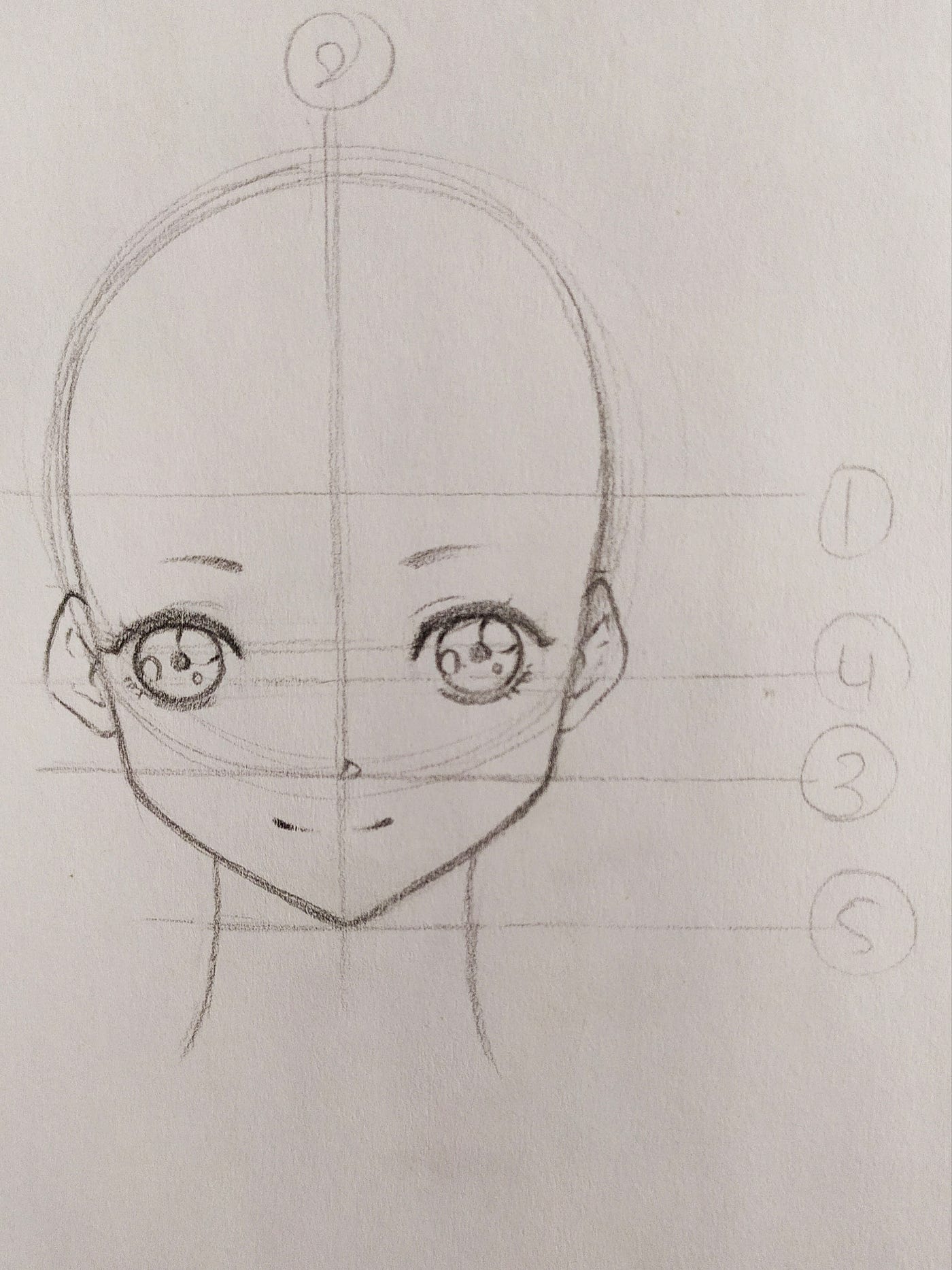 How to Draw: Anime Girl Face : 8 Steps - Instructables