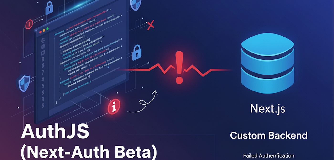 Custom error handling with AuthJS (NextAuth) v5 Beta and a Custom Backend in Next.js