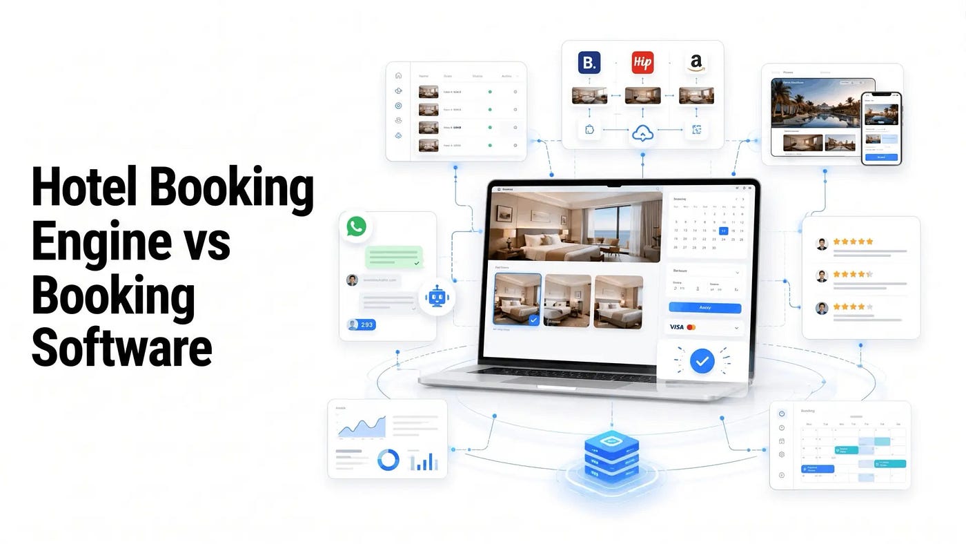 Hotel Booking Engine vs Hotel Booking Software: What is the Difference