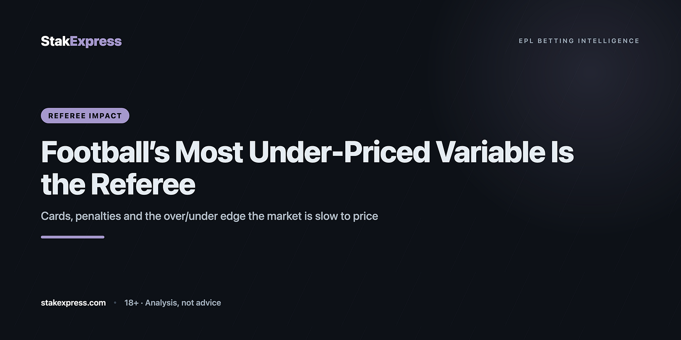 The Most Under-Priced Variable in Football Betting Is the Referee